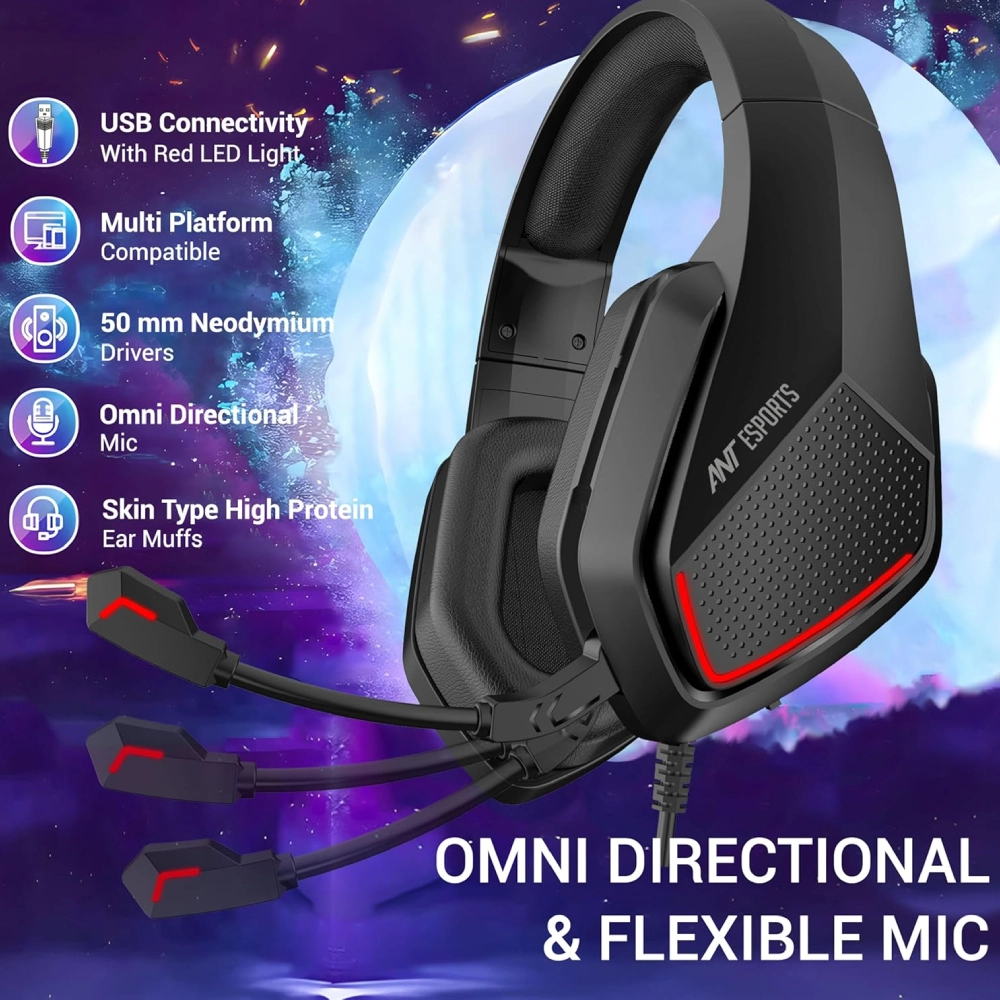 Ant Esports USB Gaming Headphone H590 view 3